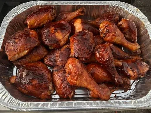 BBQ chicken tray