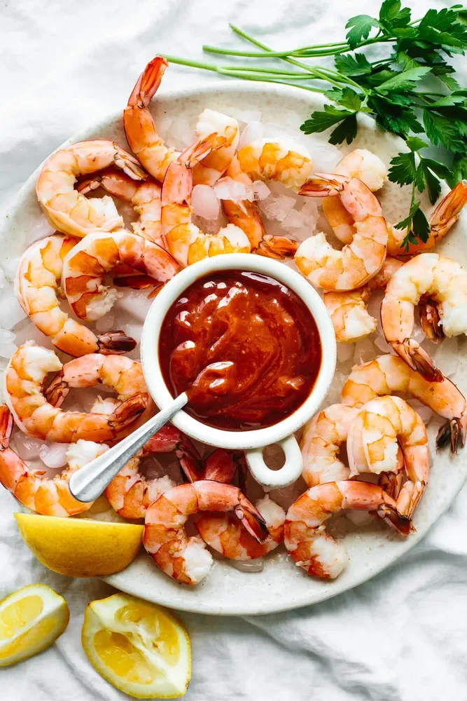 Shrimp cocktail platter