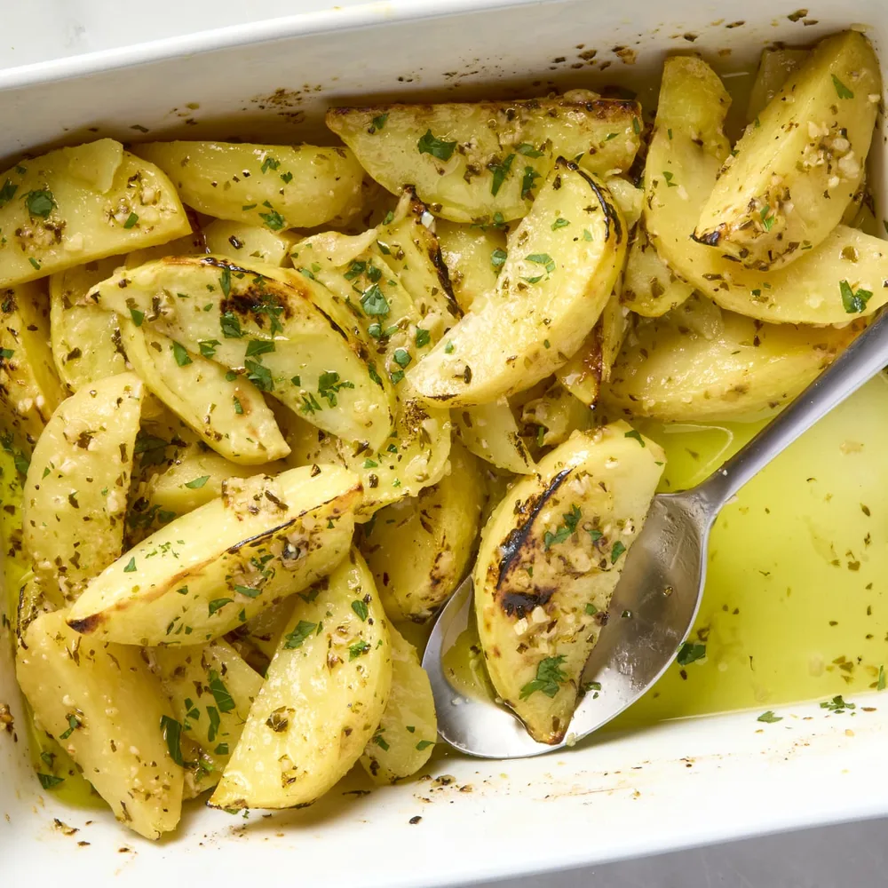 Lemon potatoes tray