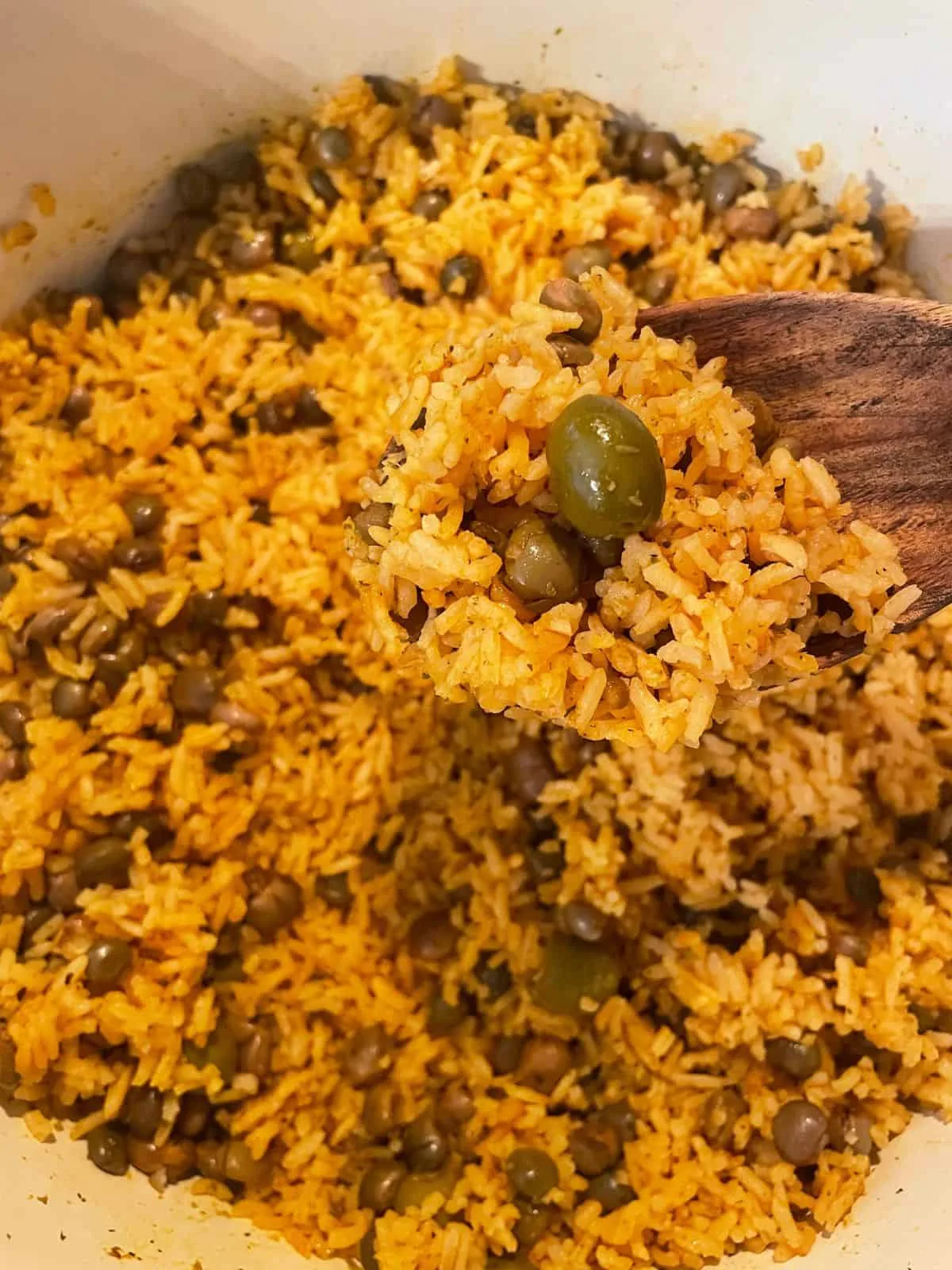 Spanish Rice with Gandules tray